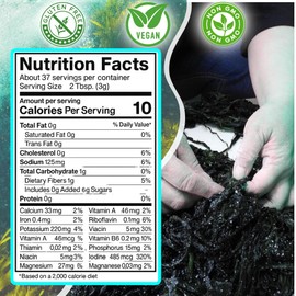Ocean's Balance Organic Dulse Granules – Iron & Minerals,Soup Topping Seaweed,Seaweed For Ramen,Salad & Snacks– Atlantic Dulse Flakes – Vegan, Gluten-Free, Paleo & Keto Friendly (8oz)