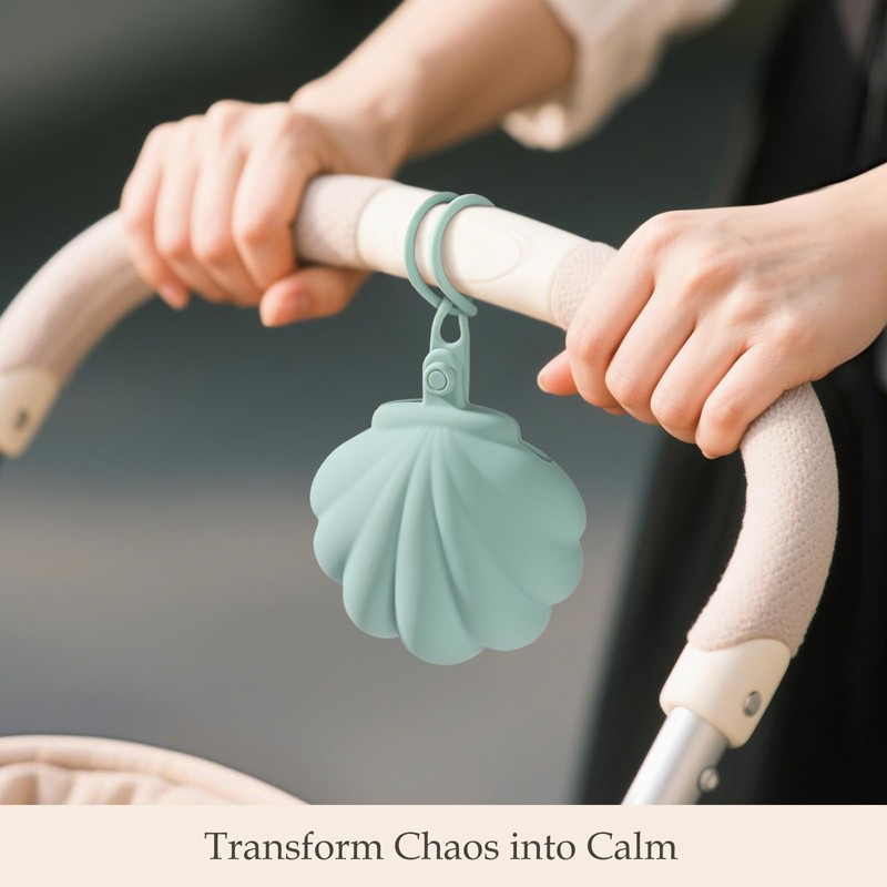 CLYMENE Silicone Pacifier Holder Case, Newborn Paci Holder for Diaper