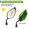 HOPESPANNER Universal Motorcycle Rear View Mirrors Adjustable Bar End Side