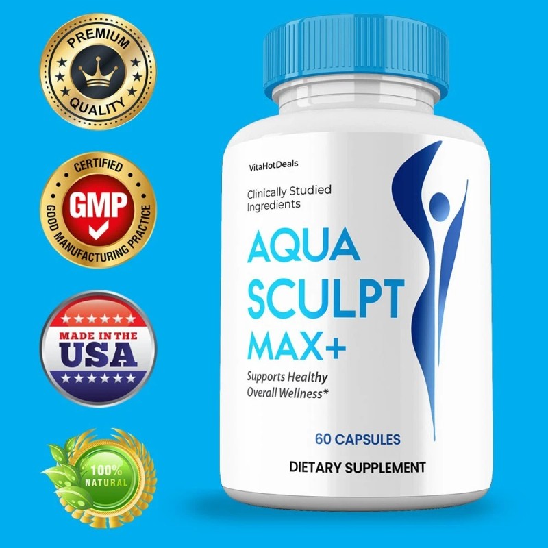Aqua Sculpt Max+ Capsules, Max Strength, AquaSculpt Max Supplement (10