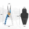 Miruchertter Fishing Pliers Saltwater Resistant Fishing Gear Aluminum Fishing Pliers