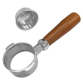 MIAO JIN 51mm Bottomless Portafilter 2 ears Coffee Naked Espresso Portafilter Compatible with DeLonghi Dedica 311GR-310GR/ECO310 With 1 Cup Filter Basket