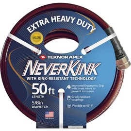 Teknor Apex 8844-50 5/8" x 50' NeverKink 4000 Water Hose, Black/Red