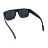 Kush Mens Flat Top Horn Rim Plastic All Black Gangster