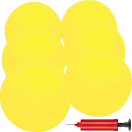 GCQJOQ 6 Pcs 6 Inch Inflatable Bouncy Balls, with 1 Hand Air Pump, Yellow