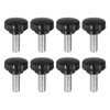 sourcing map 8pcs Knurled Clamping Knobs M10 x 25mm Metric