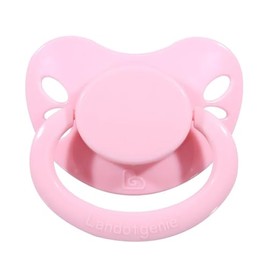 Landofgenie Chupetes de tamaño adulto grandes con forma de mariposa, chupón rosa