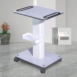 OCASAMI Beauty Instrument Rolling Tray Cart Salon Trolley Salon Cart Beauty Cart Professional Esthetician Cart with Wheels, 52x40cm Big Table, Max load 50kg