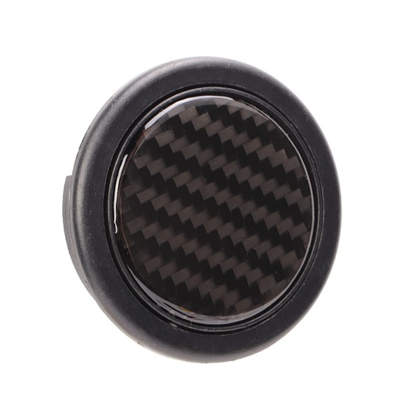 Steering Wheel Horn Button,KIMISS 50mm Diameter Carbon Fiber Horn Push