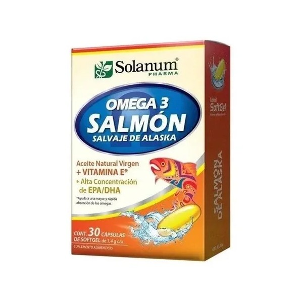 Solanum Omega 3 Salmón Salvaje De Alaska 30caps Sfn Sabor