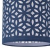 firstchoicelighting Set of 2 Navy Blue Table Lamp Shades, Lampshades