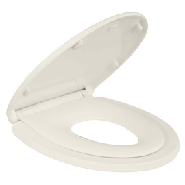 BATH ROYALE Potty Training Seat - Soft Close, Adult/Child, Kingsport BR721-01, Elongated Biscuit/Linen