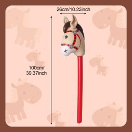 UILYNIU 2 Pack Inflatable Stick Horse,37 Inches Children s Inflatable Pony Stick,for Christmas Horse Themed Birthday Party Decoration Party Favour Props Inflatable Horse Costume Sticks (2 Pcs)