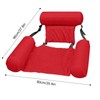 Inflatable Pool Lounger for Adults – Foldable Floating Chair with