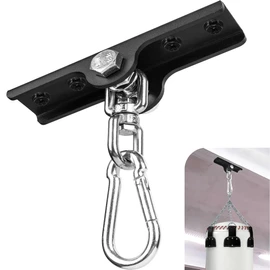 Heavy Bag Hanger - Heavy Duty Punching Bag Mount Hanger Bracket,360° Rotation Wall Ceiling Mount Wood Beam Hook for Boxing Muay Thai Training,Aerial Yoga Swing & Hammock