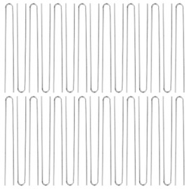 Lawie 30 Pack 4 Inch Silver U Shaped Hair Pins Metal Hair Sticks Chopstick Hair Fork Long Straight Picks Pins Rod Hairpins Hair Shawl Pin Bun Twist Hair Clips Holder Arts and Crafts DIY Accessories