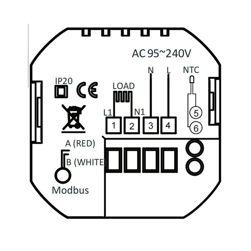 Intelligent Thermostat Mobile App Voice Control Electric Heating Thermostat Remote