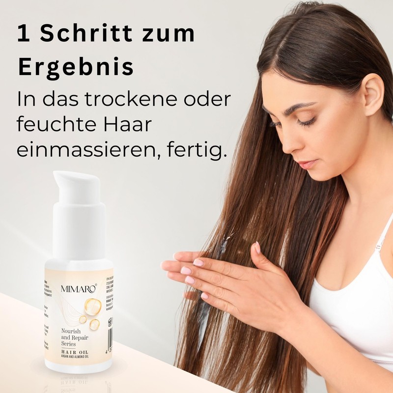 Mimaro® Nourish & Repair Haaröl – Arganöl, Mandelöl, Cashmere Extract