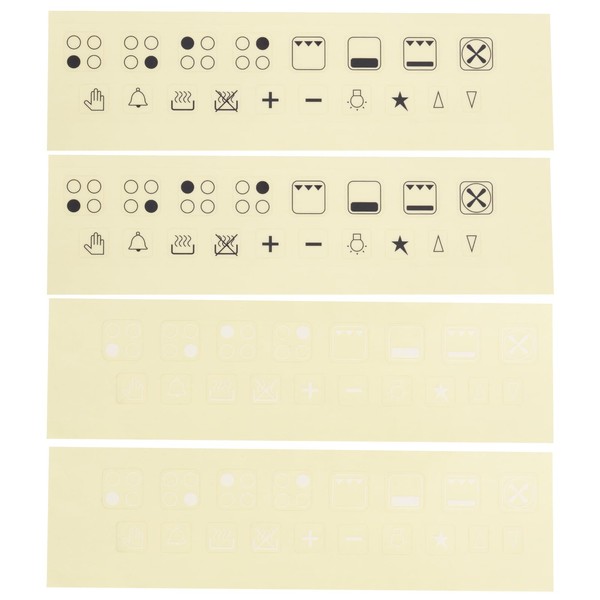Micro Traders 4pcs Cooker Oven Stove Range Hob Stickers Oven