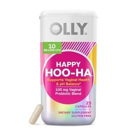 Olly Happy Hoo Ha Probiotics for Women Vaginal Health 25 Capsules Self Care