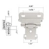 ZCZQC 2PCS Cover Position American Style Self Closing Hinge Nickel