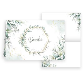 Klasse 10 Thank You Cards with Envelope, Thank You Cards, Folding Cards, Thank You, Wedding, Celebration, Anniversary, Sympathy Cards, Thank You Cards, Business Stylish