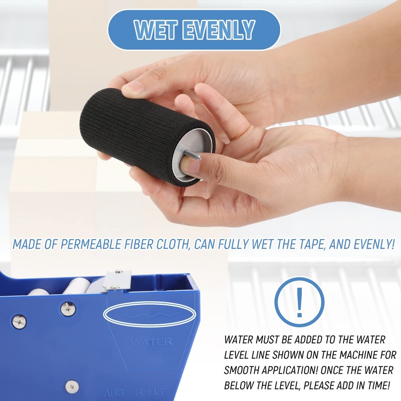Frifreego Water-Activated Tape Dispenser, Manual Kraft Gum Tape Dispenser, Width
