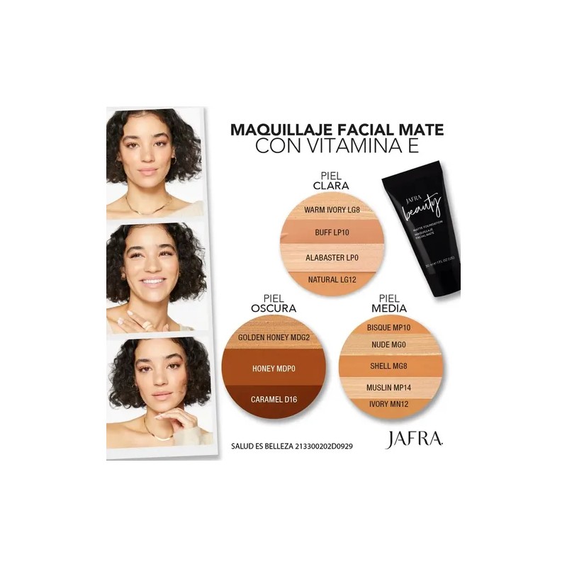 Maquillaje Facial Mate Jafra Tono Shell + Envio Inmediato