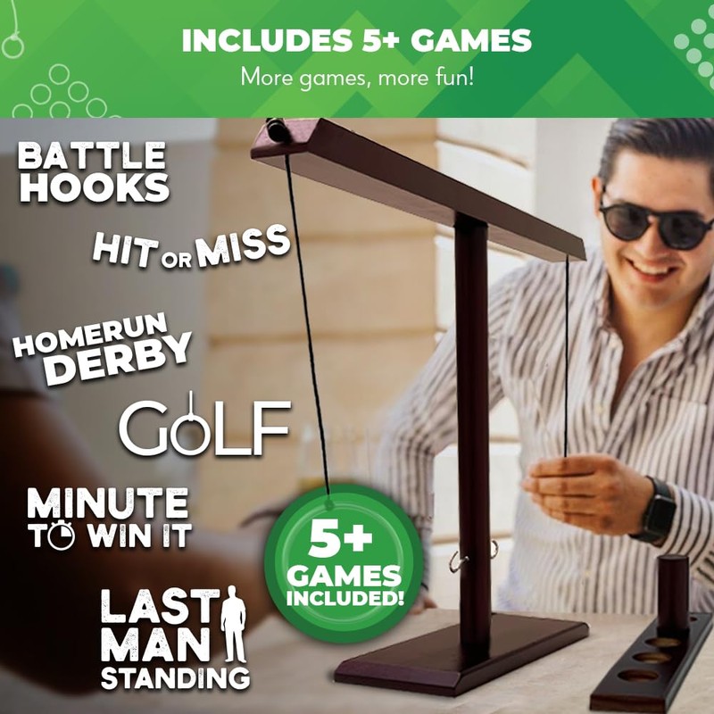 Swooc Games® - Battle Hooks XL Hook and Ring Game