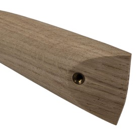 Gedotec Cabinet Handle Oak Furniture Handle Wood Bow Handle Kitchen Twist Hole Spacing 224 mm Solid Wood Wooden Handle for Drawers and Cabinet Doors 1 Piece Chest of Drawers Handle with Mounting