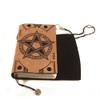 Handmade Suede Magickal Spell Book Journal in Pumpkin Color