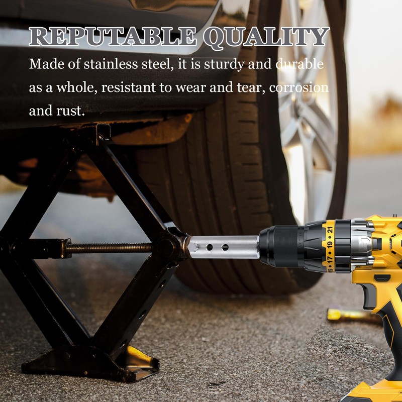 Ongfuwu Stainless Steel Trailer Jack Drill Adapter, Top Wind Trailer