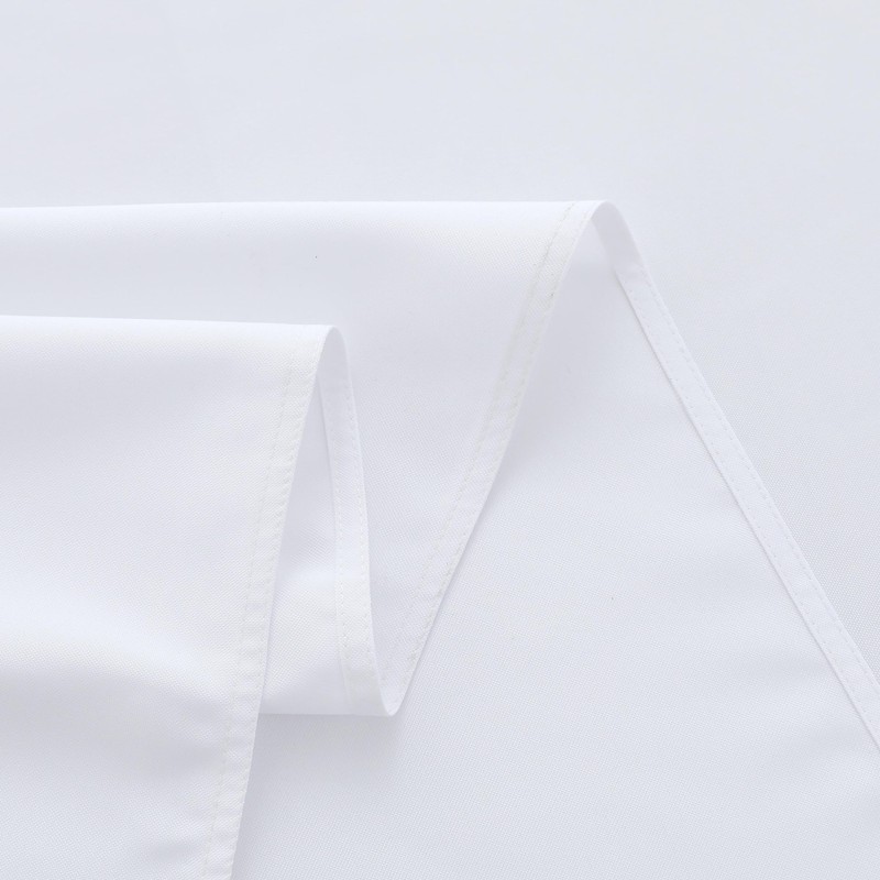 FOLINS&HOME 2 Pack White Round Tablecloth - 60 Inch Waterproof