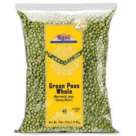 Rani Green Peas Whole, Dried (Marrowfat Peas, Vatana, Matar) 2lbs (32oz)