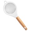 Mikinona Wooden Handle Stainless Steel Flour Sifter Baking Sieve Strainer