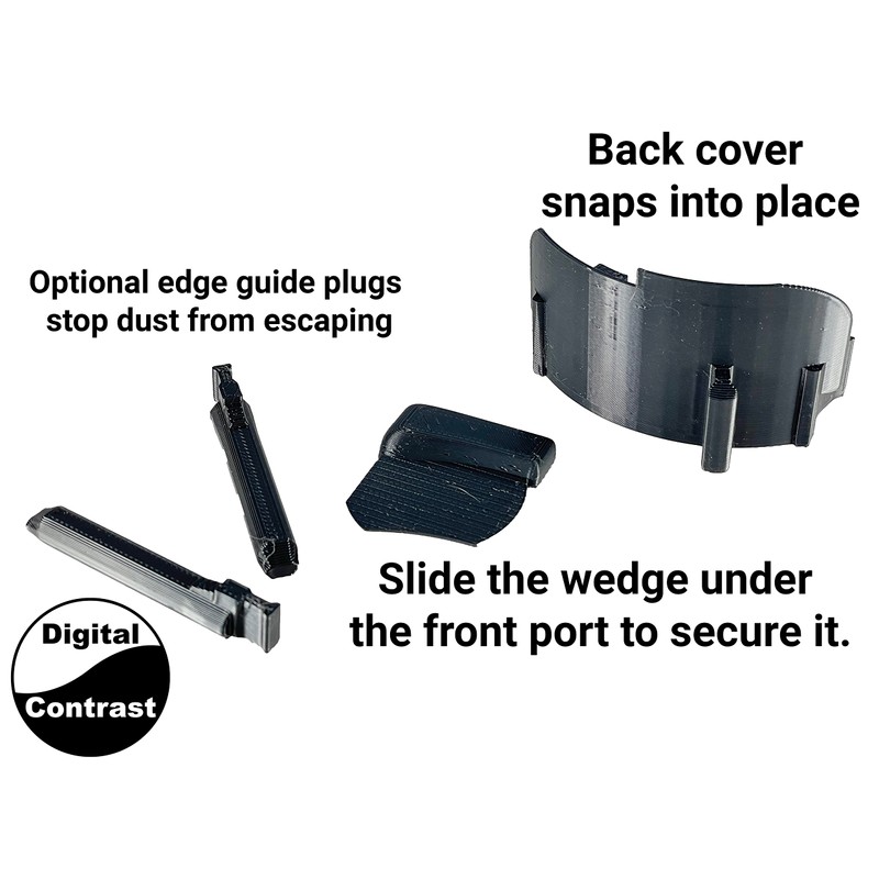 DigitalContrast Dust Port, fits Bosch 1617EVS Fixed Base RA1161 Router,