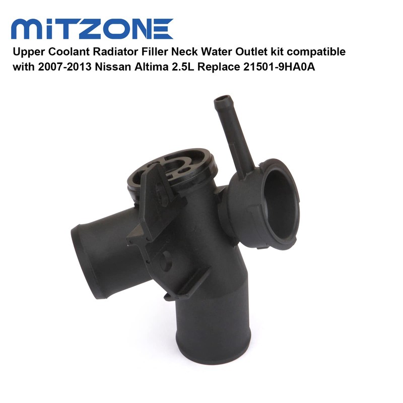 MITZONE Upper Coolant Radiator Filler Neck Water Outlet kit compatible