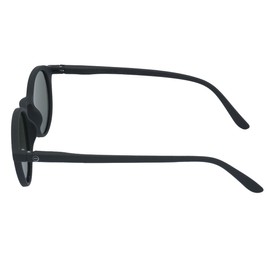 IZIPIZI Unisex Shape D Sunglasses, Black, Regular, black