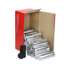 NKlaus Incense Charcoal Bulk Pack of 120 Quick Lighting Incense Charcoal Tablets Diameter 27 mm - Even Burning Easy to Use and Clean Use Also for Shisha 1204