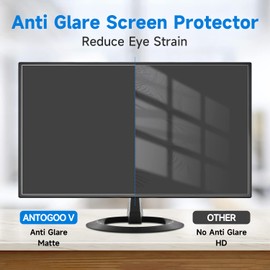 2 Pack 23 Inch Anti Glare Computer Screen Cover, Eye Protection Matte Anti Scratch Anti Glare Film for 23'' with 16:9 Aspect Ratio Widescreen Monitor