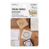 Midori 19087006 Sticky Notes, Sticky Notes, Serabel, Natural