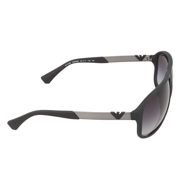 Emporio Armani EA4029-50638G Lunettes de Soleil CAOUTCHOUC NOIR avec Lentille