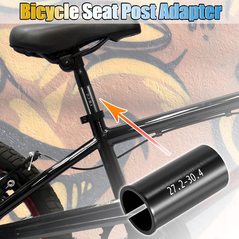 X AUTOHAUX 27.2 to 30.4mm Bicycle Bike Seat Post Tube