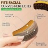 Cepillo facial hipoalergénico de drenaje linfático, con mango ergonómico