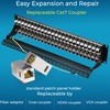 Rapink Patch Panel 48 Port Cat7 with Inline Keystone 10G