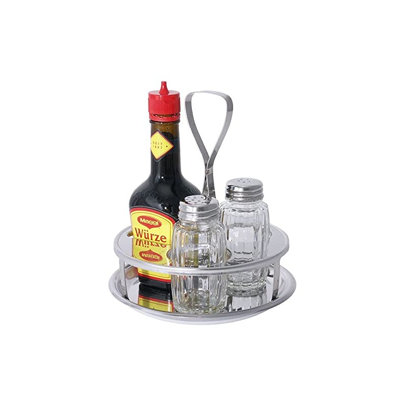 Contacto Stainless Steel 3-Piece Set with Salt and Pepper Shakers