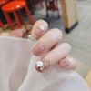 Set of 24 nail tips, with a delicate 3D flower,