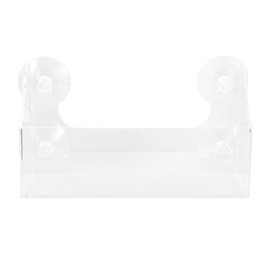 Homoyoyo Sturdy Clear Acrylic Suction Cup Refrigerator Organizer Space-Saving Fridge Can Rack for Spices Jars Beverages Kitchen Refrigerator Storage Shelf (3-Tier)