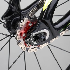 Saipor Pack of 2 Bicycle Chain Tensioners Aluminium Alloy Bicycle Chain Tensioner, 10 mm Axles Bicycle Chain Adjuster, Ideal for BMX Fixie Bike One Speed Bicycle