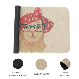 NYDECOR Welcome Mats for Front Door Cat Door Mats Funny Animal Kitty Doormat Home Floor Mats Non Slip Rubber Entrance Rug for Indoor Outdoor Cat Lover Gifts Home Decor 17x28 inch